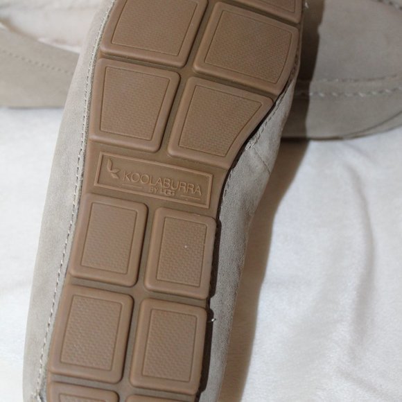 NIB UGG KOOLABURRA MEN'S SUEDE FUR LINED SLIPPERS GRAY‎ - Picture 5 of 6